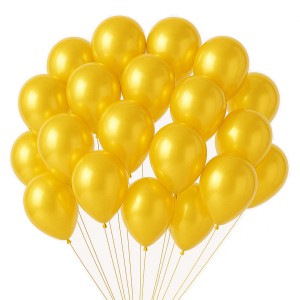 GLOBOLANDIA GLOBOS PERLADOS 10" x 50u AMARILLO